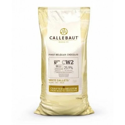 Шоколад белый "Callebaut" 25,9%, каллеты, (10 кг)