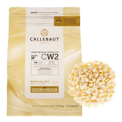 Шоколад белый "Callebaut" 25,9%, каллеты, (2,5кг)