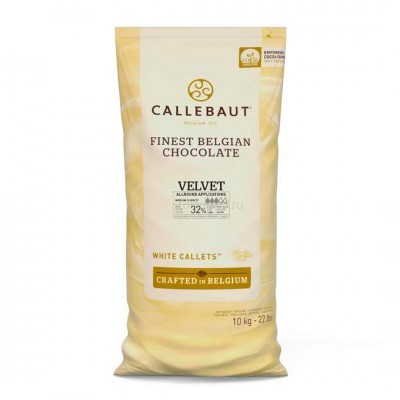 Шоколад белый "Callebaut" Velvet 32%, каллеты, (10 кг)