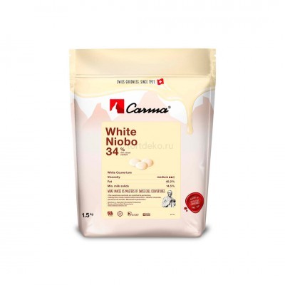 Шоколад белый "Carma" White Niobo, монеты, 34%, 1,5 кг