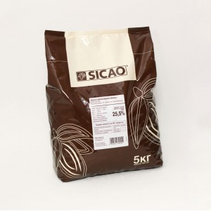 Шоколад белый "Sicao" 25,5%, каллеты, (5 кг)