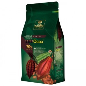 Шоколад горький "Cacao Barry" Ocoa 70,4%, каллеты 100 г