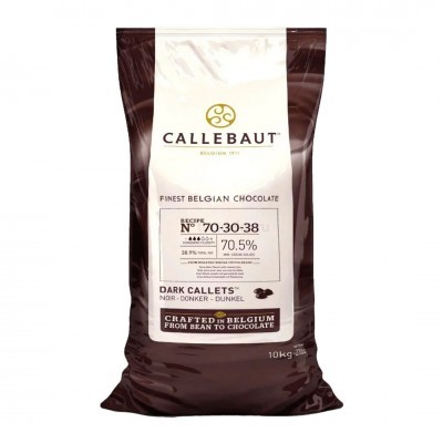 Шоколад горький "Callebaut" 70,5%, каллеты, (10 кг)