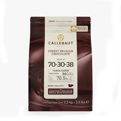 Шоколад горький "Callebaut" 70,5%, каллеты, (2,5 кг)