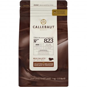 Шоколад молочный "Callebaut" 33,6%, каллеты, (1 кг) заводская упак.