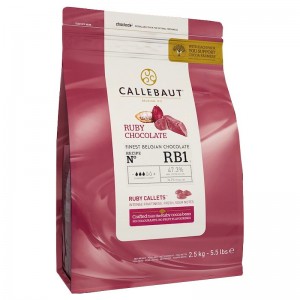 Шоколад розовый "Callebaut" Ruby, каллеты 250 г
