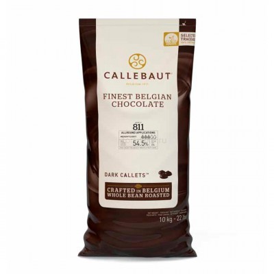 Шоколад темный "Callebaut" 54,5%, каллеты, 10 кг