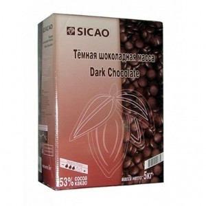 Шоколад темный "Sicao" 54,1%, каллеты, (500 г)