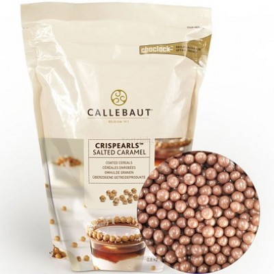 Шоколадные жемчужины "Callebaut" Солёная карамель, (100г)
