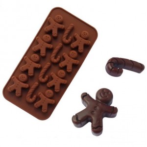 Силиконовая форма для шоколада "Человечек с тростью"