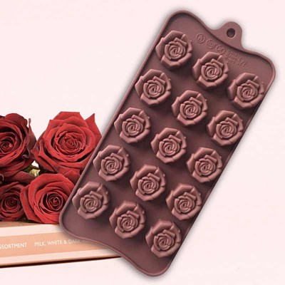 Силиконовая форма для шоколада "Клумба роз"