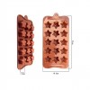 Силиконовая форма для шоколада "Морские звёзды" 15 ячеек
