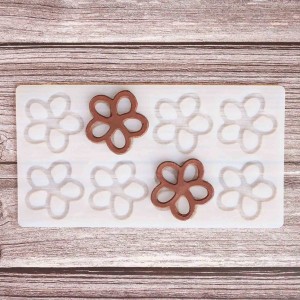 Силиконовый мат для отливки шоколада "Цветочки"