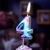Свеча для торта "Космос" цифра 4