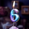 Свеча для торта "Космос" цифра 6