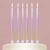 Свечи в торт "Make a wish", 7,5 х 18 см Белый, Жёлтый, Розовый  