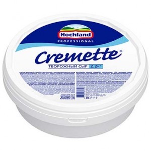Сыр "Cremette Professional" творожный 65%, (2,2 кг)