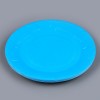 Тарелка одноразовая бумажная однотонная, голубой цвет 18 см, набор 10 штук 