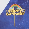 Топпер "Happy Birthday" радуга