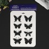 Трафарет пластик "Разные бабочки" 31х22 см