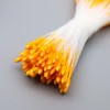 Тычинки для искусственных цветов "Капельки светло-оранжевые" (набор 130 шт) длина 6 см   